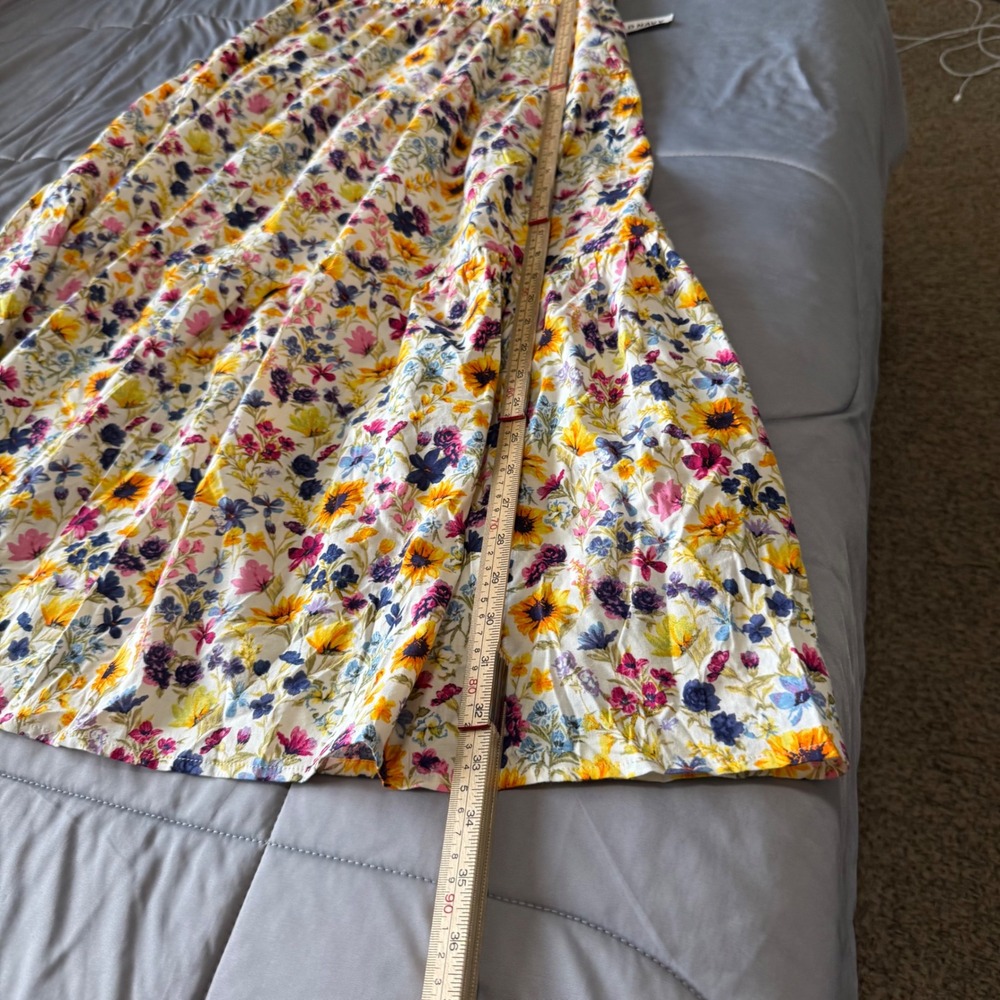 Old Navy Floral Tiered Maxi Skirt Womens Medium Multicolor NWT Boho Cottagecore - Picture 8 of 8